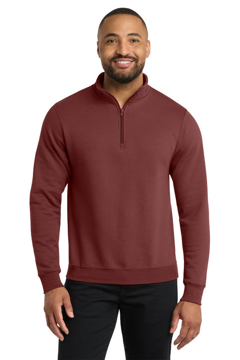 1/4 Zip Unisex Sweatshirt - Maroon