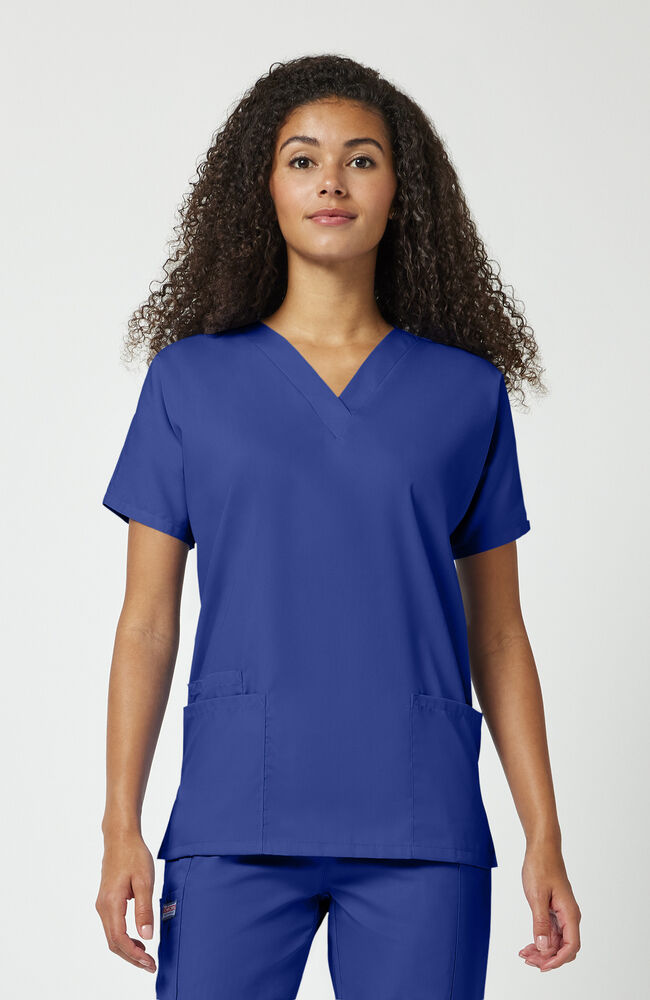 Two Pocket Scrub Top - Royal Blue