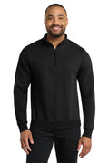 1/4 Zip Unisex Sweatshirt - Black