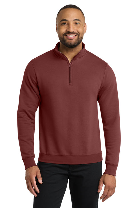 1/4 Zip Unisex Sweatshirt - Maroon
