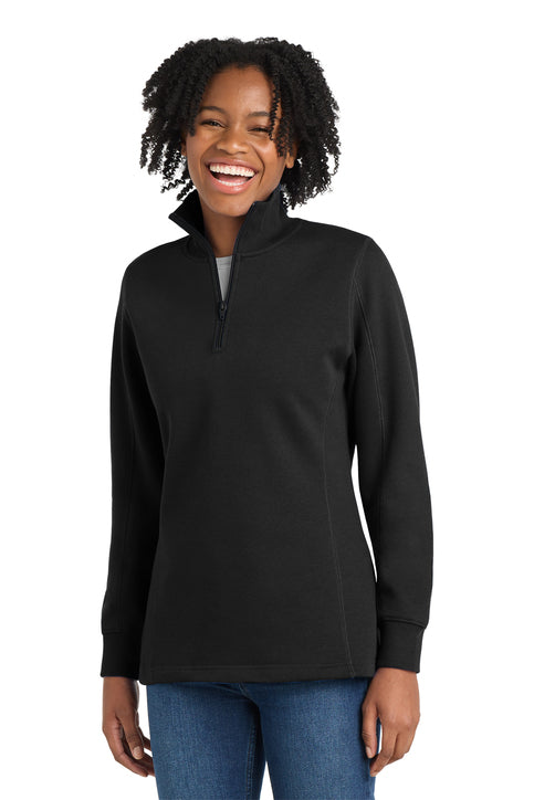 1/4 Zip Unisex Sweatshirt - Black