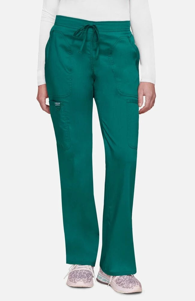 Female Mid Rise Moderate Flare Drawstring Pant - Cherokee WW120